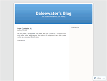 Tablet Screenshot of daleewater.wordpress.com