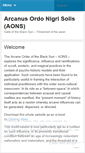 Mobile Screenshot of blacksunorder.wordpress.com