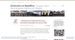 Desktop Screenshot of guimaraesnarepublica.wordpress.com