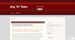 Desktop Screenshot of amyrxbaker.wordpress.com