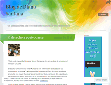 Tablet Screenshot of dianasantana.wordpress.com