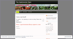 Desktop Screenshot of gastronomicdiary.wordpress.com