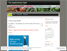 Tablet Screenshot of gastronomicdiary.wordpress.com