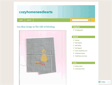 Tablet Screenshot of cozyhomeneedlearts.wordpress.com