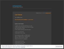 Tablet Screenshot of emilyinpresent.wordpress.com
