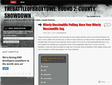 Tablet Screenshot of beestoniabattleofbroxtowe.wordpress.com