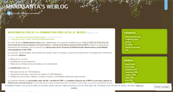 Desktop Screenshot of mariasanta.wordpress.com