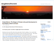 Tablet Screenshot of daughtersofmoremi.wordpress.com