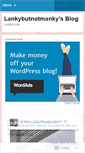 Mobile Screenshot of lankybutnotmanky.wordpress.com
