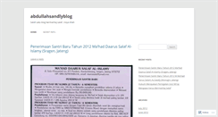 Desktop Screenshot of abdullahsandlyblog.wordpress.com