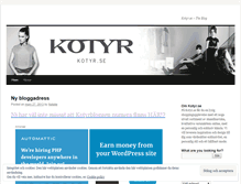 Tablet Screenshot of kotyr.wordpress.com