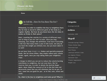 Tablet Screenshot of fitnesslifestyle2009.wordpress.com
