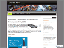Tablet Screenshot of conquestrpg.wordpress.com