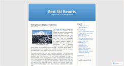 Desktop Screenshot of bestskiresorts.wordpress.com