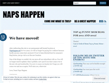 Tablet Screenshot of napshappen.wordpress.com