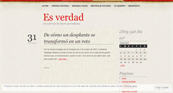 Desktop Screenshot of esverdad.wordpress.com