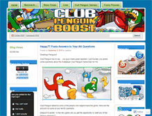 Tablet Screenshot of clubpenguinboost.wordpress.com