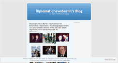 Desktop Screenshot of diplomaticnewsberlin.wordpress.com