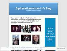 Tablet Screenshot of diplomaticnewsberlin.wordpress.com