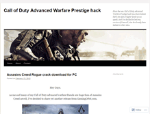 Tablet Screenshot of callofdutyawprestigehack.wordpress.com