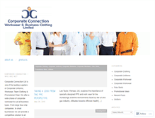 Tablet Screenshot of corporateconnection.wordpress.com