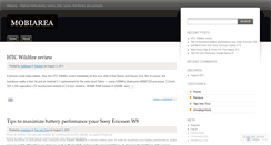 Desktop Screenshot of mobiarea.wordpress.com