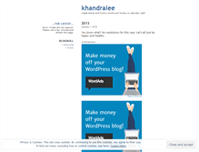 Tablet Screenshot of khandralee.wordpress.com