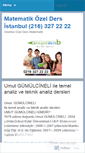 Mobile Screenshot of matematikozeldersin.wordpress.com