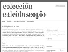 Tablet Screenshot of coleccioncaleidoscopio.wordpress.com