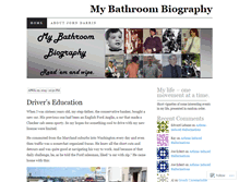 Tablet Screenshot of bathroombio.wordpress.com