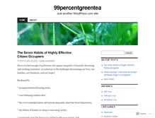 Tablet Screenshot of 99percentgreentea.wordpress.com