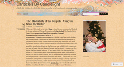 Desktop Screenshot of canticlesbycandlelight.wordpress.com