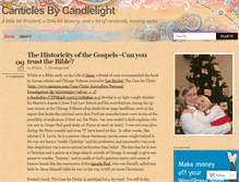 Tablet Screenshot of canticlesbycandlelight.wordpress.com