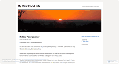 Desktop Screenshot of myrawfoodlife.wordpress.com