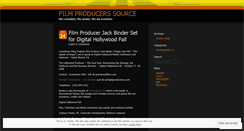Desktop Screenshot of filmproducers.wordpress.com