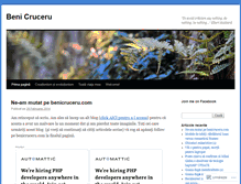 Tablet Screenshot of beniamincruceru.wordpress.com
