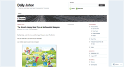 Desktop Screenshot of dailyjohor.wordpress.com