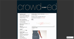 Desktop Screenshot of crowdedcloset.wordpress.com