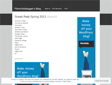 Tablet Screenshot of filmcriticblogger.wordpress.com