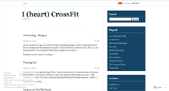 Desktop Screenshot of iheartcrossfit.wordpress.com