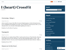 Tablet Screenshot of iheartcrossfit.wordpress.com