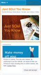 Mobile Screenshot of justsoulyouknow.wordpress.com