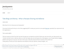 Tablet Screenshot of jessiqueens.wordpress.com
