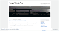 Desktop Screenshot of portugalvistodefora.wordpress.com
