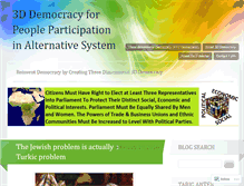 Tablet Screenshot of 3ddemocracy.wordpress.com