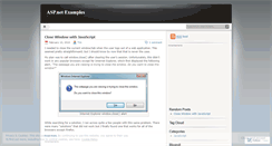 Desktop Screenshot of myaspnetexamples.wordpress.com