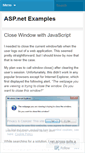 Mobile Screenshot of myaspnetexamples.wordpress.com
