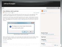 Tablet Screenshot of myaspnetexamples.wordpress.com
