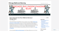 Desktop Screenshot of chicagoballroomdancing.wordpress.com