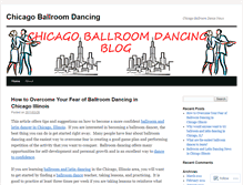 Tablet Screenshot of chicagoballroomdancing.wordpress.com